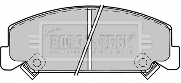 BORG & BECK Комплект тормозных колодок, дисковый тормоз BBP1176